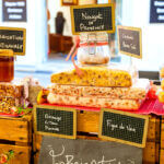ANTIBES, FRANCE - September 25, 2019: traditional sweet at the famous provencal market on Cours Massena in Antibes; markets of Provence have become one of the regional emblems of Provence-Côte d'Azur