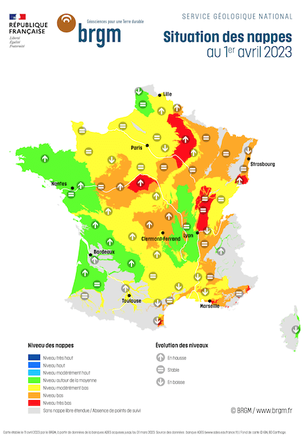 L’hiver 2022-2023 a été marqué par un fort déficit de pluies.