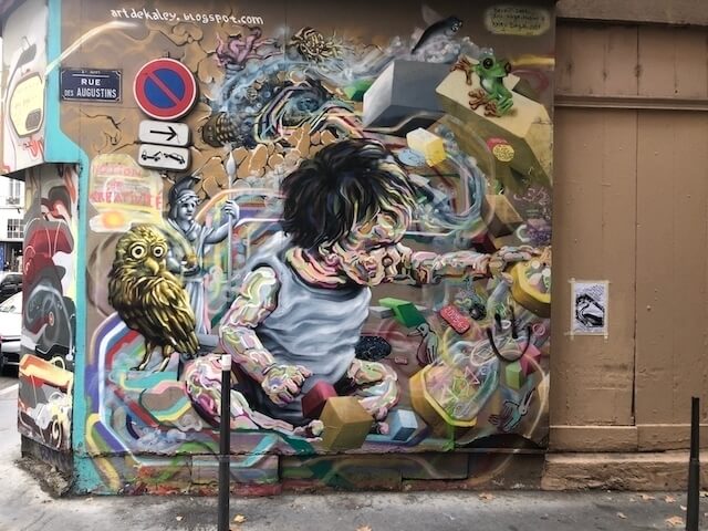 fresque murale vue à Lyon
