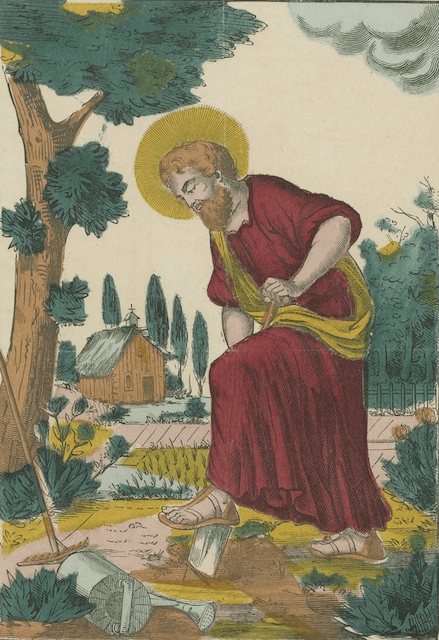 Gravure de Saint Fiacre