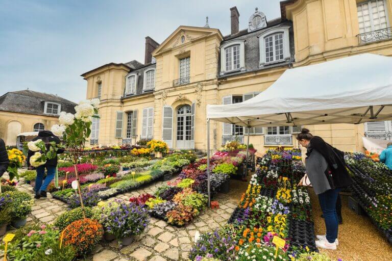 intérieur de la cour du château de Jpssigny