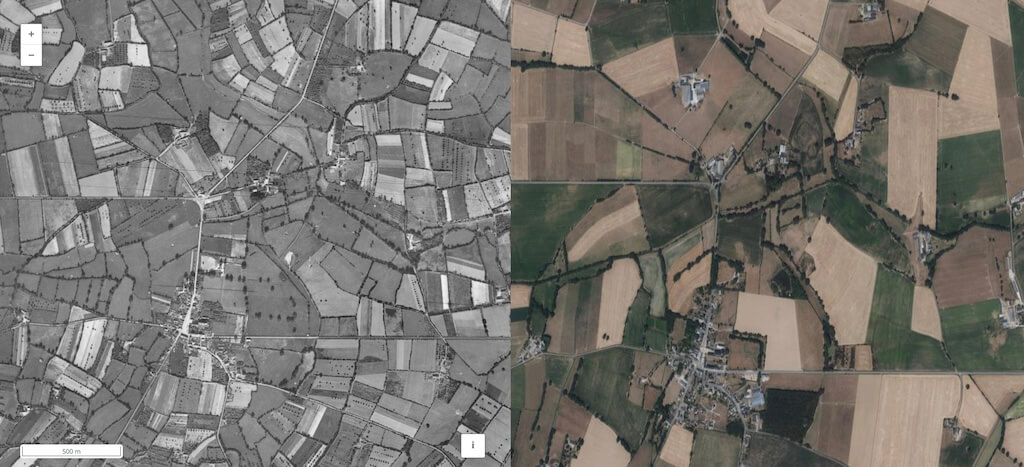 remembrement La Roë (Mayenne) 1949-2016