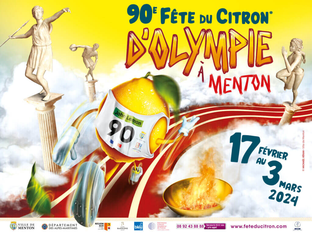 affiche de la fête du citron 2024