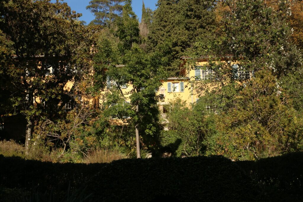 vue de la villa de la serre de la madone à Menton