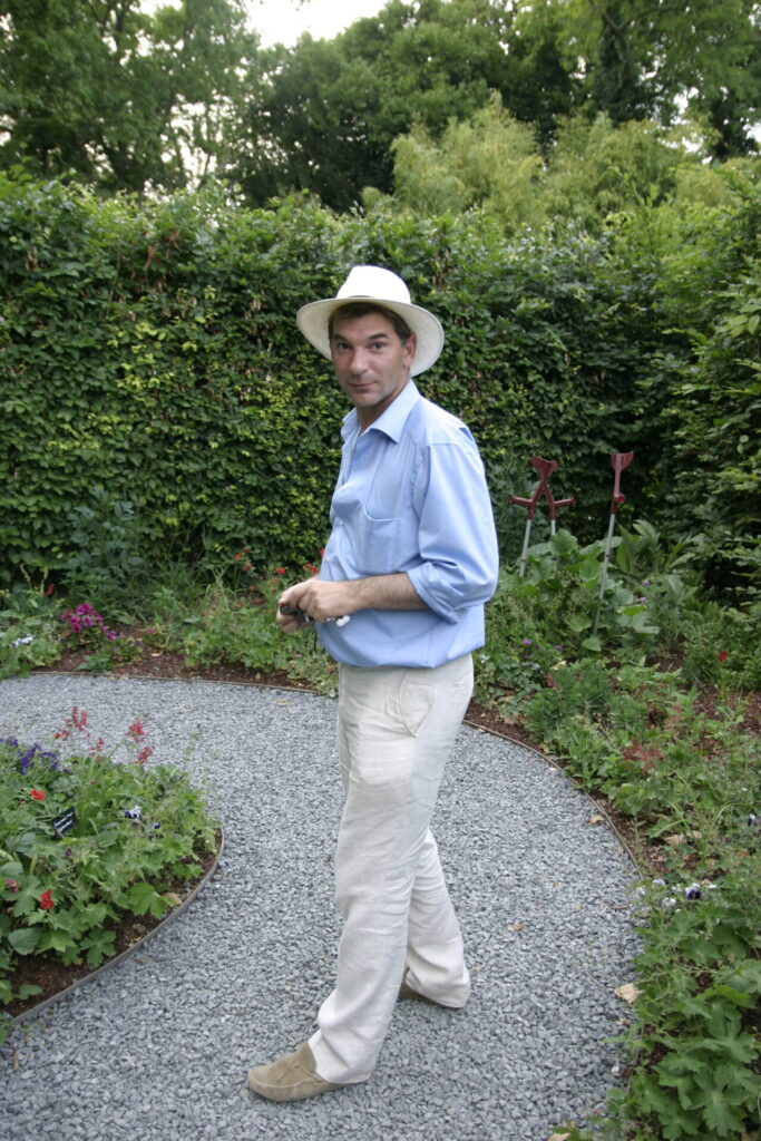 David Fouillé, journaliste, au festival international des jardins de Chaumont-sur-Loire