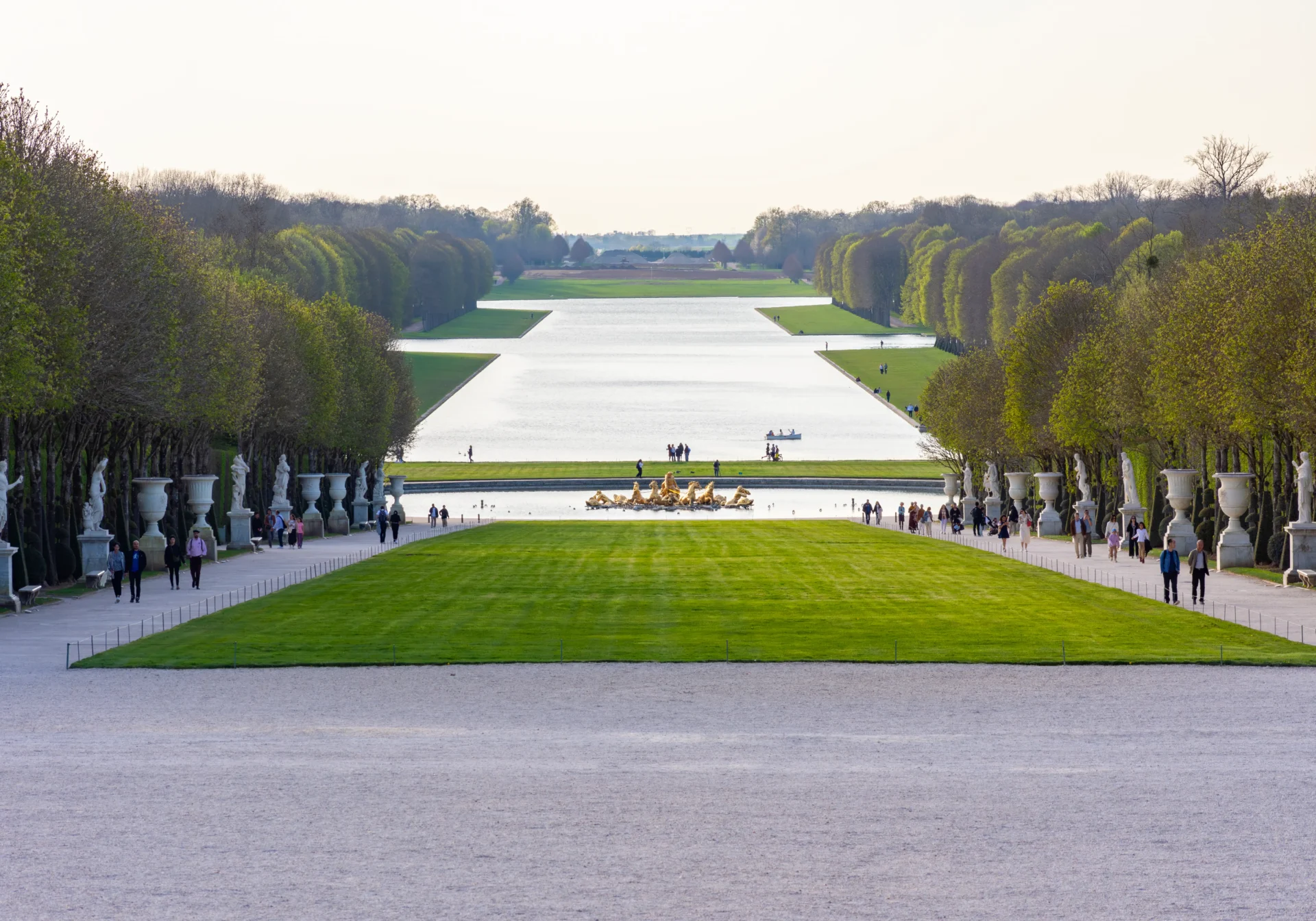 Le Grand Canal et les perspectives du jardin de Versailles