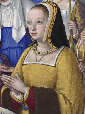 Portrait d’Anne de Bretagne, extrait des Grandes Heures d’Anne de Bretagne, enluminure de Jean Bourdichon